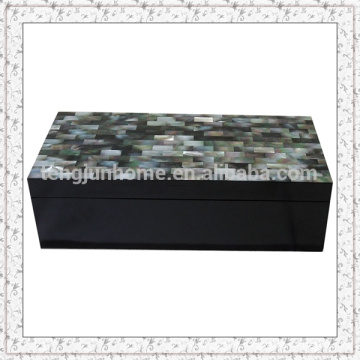 Caja de almacenaje negra de MOP con la pintura negra Tamaño grande